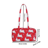 KYLETHOMASW  -  Nylon Bowler Bag, Regular Shoulder Bag, Top Handle Tote Bag with Key Leash, Simple Casual Commuter Work Bag, New Fashionable Han