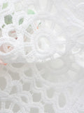 KYLETHOMASW  -  European and American style new elegant dress floral print hollow design large swing skirt