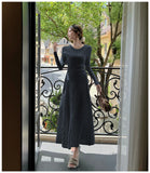 KYLETHOMASW  -  Autumn Winter Korean Minimalist Gentle Style 2 Piece Set Women Knitted Top+High-waisted Skirt Sweater Set Fashion Office Lady