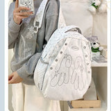 KYLETHOMASW  -  Student Mochila Star Dot Bag Preppy Style Mochilas Mujer Large Capaci Backpack Y2k Bolsas Feminina Unique Bags for Woman