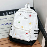 KYLETHOMASW  -  Star Embroidery Schoolmochila Lightweighte Casual Bag Student Backpack Cute Ins Sac Femme Large Capacity Bags for Woman