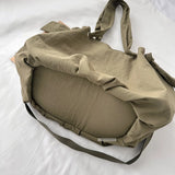 KYLETHOMASW  -  Japanese Style Tote Bag for Women Commuting Large Capacity Hand-held Single Shoulder Cloth Travel Crossbody Class Computer Bags
