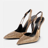 KYLETHOMASW  - Carmella Sequined Pointed Toe Pumps