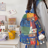 KYLETHOMASW  -  Retro Bohemian Style Colorful Student Schoolbags Large Storage Bag Sunflower Travel Backpack Laptop Backpacks Back To School
