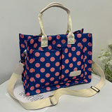KYLETHOMASW  -  Women Stylish Crossbody Bag Large Capacity Polka Dot/Floral Chic Hobo Bag Adjustable Strap Multi-pockets for Party Vacation