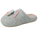 KYLETHOMASW  -  Women's Winter Fuzzy House Slippers Cute Cartoon 3D Decor Cotton Shoes Warm Plush Home Indoor Cozy Non‑Slip Ladies Slides Shoes
