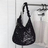 KYLETHOMASW  -  Y2k Polka Dot Print Tote Bags for Woman Large-capacity Shopping Sac Femme Shoulder Underarm Bag Bolsos mujer Bolsas Bolsa