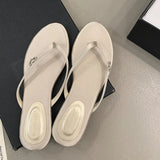 KYLETHOMASW  -  Fashion Round Toe Ladies Flats Slippers Shoes New In Summer Beach Female Slides Women Flats Slippers Sandals Shoes Flip flops