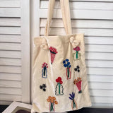 KYLETHOMASW  -  Y2k Aesthetic Floral Embroidery Shoulder Bags Korean Fashion Casual Streetwear Handbags Office Lady All Match Underarm Bag Women