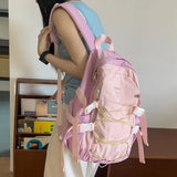 KYLETHOMASW  -  School Bag Aesthetic Students Backbag Large Capacity Knapsack Teenagers Versatile Bookbag Kawaii College Rucksack Daily Backpack