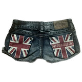KYLETHOMASW  -  Women Y2K Vintage Blue Washed Denim Mini Skirt Low Rise Metal Button Detail Slim Fit Casual Streetwear Jean Skirt Summer Outfits