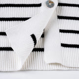 KYLETHOMASW  -  Simple Striped Slim Fit Patchwork Women Camisole Tops  Short Sleeve Causal Basic Simple Chic Blouses