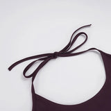 KYLETHOMASW  -  Spice Girl Suspender Vest Low Waist Skinny Hip Wrap Pants Two-piece Set Solid Color Simple Casual Sports Suit