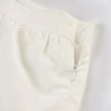 KYLETHOMASW  -  Fashion Solid Simple A-line Women Skirts Summer Elegant Causal Design Lace Spliced Long Skirts