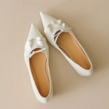 KYLETHOMASW  -  Summer New Wave Design Women's Flat Shoes Pointed Toe Shallow Slip-on Female Single Shoes Solid Color Versatile Ladies Footwear