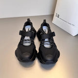 KYLETHOMASW  -  Women's Breathable Mesh Hollow Out Thick Bottom Casual Sports Shoes Thin Mary Jane Shoes Magic Tape Leisure Sports Shoes