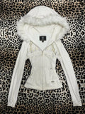 KYLETHOMASW  -  Aesthetic Vintage Long Sleeve Slim Hoodie Women Autumn Y2k Zipper White Skinny Coat Female High Street Hot Girl Print Cardigan
