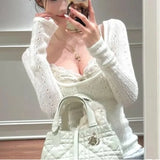 KYLETHOMASW  -  Japanese Style Cropped Top Spicy Girl Pure Desire Regular Shoulder Short Sleeve T-Shirt Women Summer New Inner Base Layer