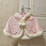 KYLETHOMASW  -  Vintage Harajuku Japanese Rabbit Ear Coat Short Small Fellow All-match Slim Cloak Fluffy Hoody Small Fragrance Trendy Ropa Mujer
