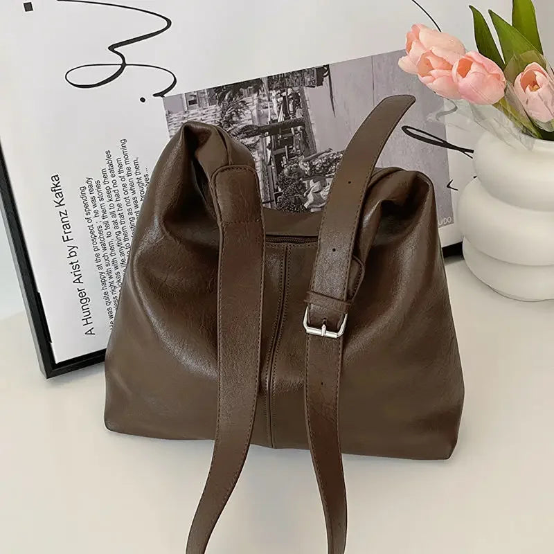 Kylethomasw  Autumn and Winter New Large Capacity Versatile Simple One Shoulder Crossbody Bucket Bag Commuter Tote Bag Gift