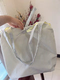 KYLETHOMASW  -  Polka Dot Knot Tote bags for Woman Large Capaci Handbag Commuter Bolsos Mujer New Casual Sac Femme Underarm Bolsas Canvas Bolso
