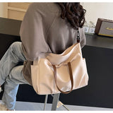 KYLETHOMASW  -  Women's Multi-Pocket Handheld Tote Bag, Simple And Fashionable Shoulder Crossbody Bag, Lightweight And Foldable Shoulder Bag