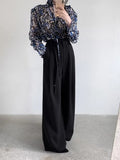 KYLETHOMASW  -  Drop Feeling Wide Leg Suit Pants Women Spring New High Waist Slimming Versatile Straight Leg Casual Long Trousers