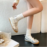 KYLETHOMASW  -  Women Ballet Flats Fashionable Elegant Round Toe Shoes Women Comfortable Street Style Soft Sole Ballet Shoes Mary Jane Shoes