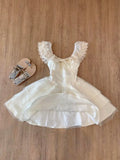 KYLETHOMASW  -  French Sweet Bow Lace Princess Dress Women Summer Fashion Slim Elegant Lovely Fluffy Dresses New Design Fit Chic Vintage Outfit