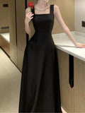 Kylethomasw Sexy Backless Evening Party Dress Sleeveless Solid A-line Long Dresses for Women Spring Summer Prom Robe Vestidos Mujer New