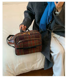 KYLETHOMASW  -  Luxury Design Casual All Match Mini Handbags Women Sweet Y2k Aesthetic Plaid Backpacks Japanese Girls Fashion Vintage Schoolbags