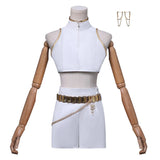 KYLETHOMASW  -  Rumi Zoey Mira Cosplay Costume Wig Women Girls White Leather Suit Halloween Carnival Party Comic-con Role Playing Outfit