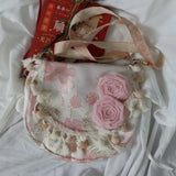 KYLETHOMASW  -  Rose Flower Bag Shoulder Crossbady Bags for Woman Personalized Bolsa Original Bolsos mujer Travel Bolsas Lolita Sac Femme