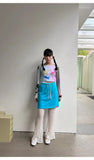 KYLETHOMASW  -  Designed Lace Mesh Pants Summer Thin Versatile Straight Pants High-waisted Hollow Floor-length Flared Trousers