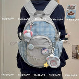 KYLETHOMASW  -  Detachable Ita Bag Dual-purpose All-match Elegant Fashion Early Antique Color Matching Check Shoulder Bags