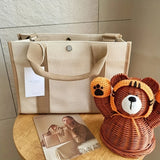 KYLETHOMASW  -  Korean Instagram Mommy Bag New Canvas One Shoulder Diagonal Straddle Bag Large Capacity Multi functional Mom and Baby Bag