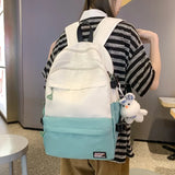 Kylethomasw Women Backpack for School Teenagers Girls Student Schoolbag Nylon Korean Bagpack
