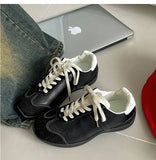 KYLETHOMASW  -  Women's Retro Design Casual Flat Casual Sports Single Shoes New Autumn Shallow Mouth Versatile Comfortable Lace Up Sneakers