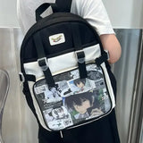 KYLETHOMASW  -  High Capacity Ita Mochila Students Backpack Sweet Cute Original Bag Daily Using Mochilas Mujer Commute All-match Bags for Woman