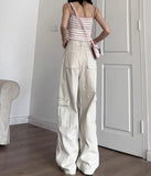 KYLETHOMASW  -  American Vintage Jeans Women Streetwear Casual High Waist Denim Pants New Spring Fashion High Street Baggy Cargo Trousers
