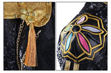 KYLETHOMASW  -  Black Golden Rumi Zoey Mira Cosplay , Costume Wig Girls Suit Child Halloween Party Role Playing Outfit