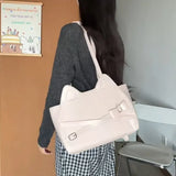 KYLETHOMASW  -  Sweet Cute Cat Pink Shoulder Bags Wallet Women Retro Leather Large Capacity Y2k Handbag Ladies Underarm Bag Backpack