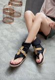 KYLETHOMASW  -  Blue  Shoes Buckle Gladiator Sandals Women Summer Jeans Boots booties sandalias Size 43