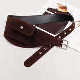 KYLETHOMASW  -  Korean Ins Niche Design Waist Bag Suede Belt Fashionable and Casual Waist Packs