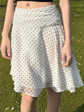 KYLETHOMASW  -  Sweet Elegant Women Straight Skirts Simple Fashion Polka Dot Prints Gentle Office Lady Skirts
