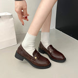 KYLETHOMASW  -  Women's Flat Shoes Autumn New Women Mary Jane Shoes Hot Sale Simple Ladies Fashion Causal Uniform Shoes Thick Bottom Non-slip