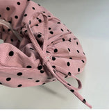 KYLETHOMASW  -  Streetwear Polka Dot Office Lady Shoulder Bag Women Canvas Drawstring Pleated Hobo Bags Y2k Aesthetic Handbags Crossbody Korean