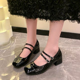 KYLETHOMASW  -  New Women's Lolita Mary Jane Shoes Causal Formal Versatile Women High Heel Shoes Wedding Party Elegant Ladies Dress Pumps