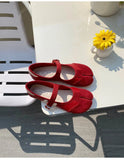 KYLETHOMASW  -  Women Summer Split Toe Ballet Casual Sole Lightweight Flats Flexible Wear Flat Shoes Plus Size Sneakers Vintage Flat Bottom Shoe