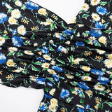 KYLETHOMASW  -  Black Backless High Waist Mini Dresses Summer Slim Elegant Party Clubwear Sexy Strapless Print Floral Bandage Women Dress